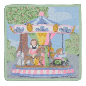 Funfair Theme Pistachio Washcloth