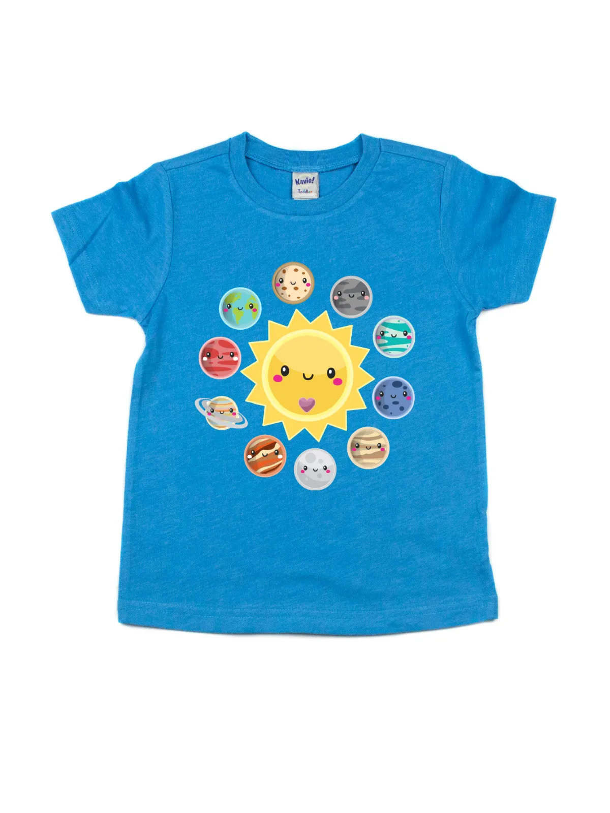 Solar System Kids Shirt - Blue