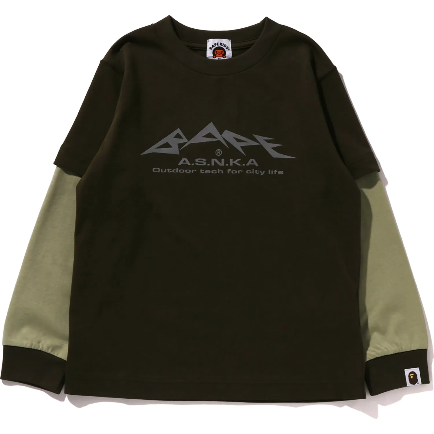 Reflective Print Layered Tee for Kids