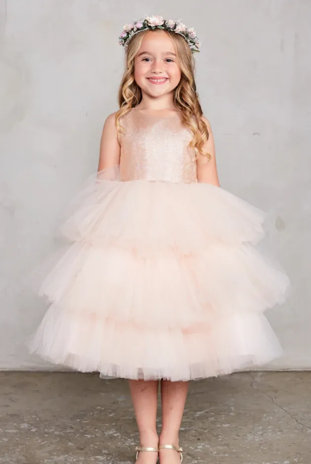 Sparkling Layered Tulle Dress