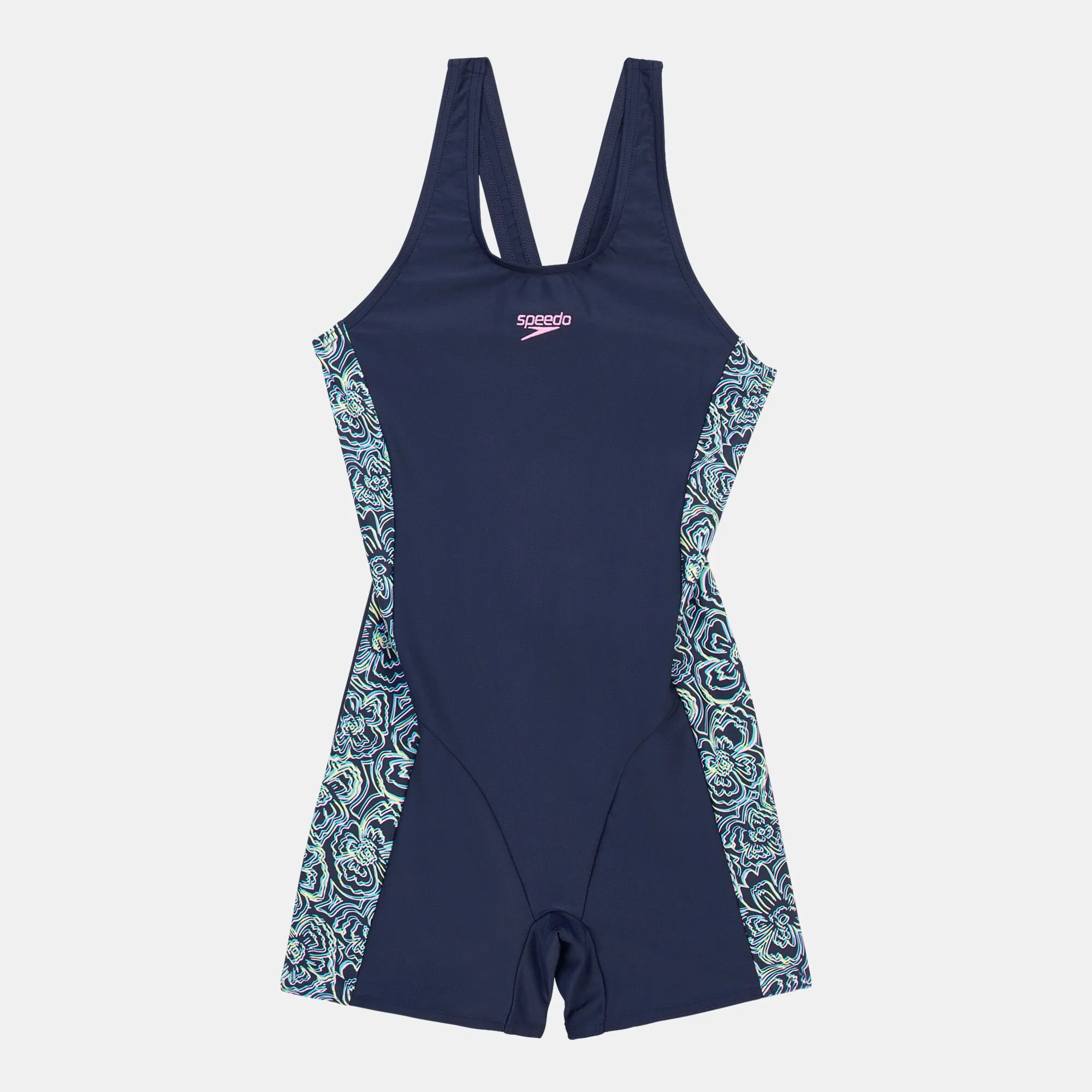 Speedo Kids' Printed Leaderback One-Piece Swimsuit (Older Kids)