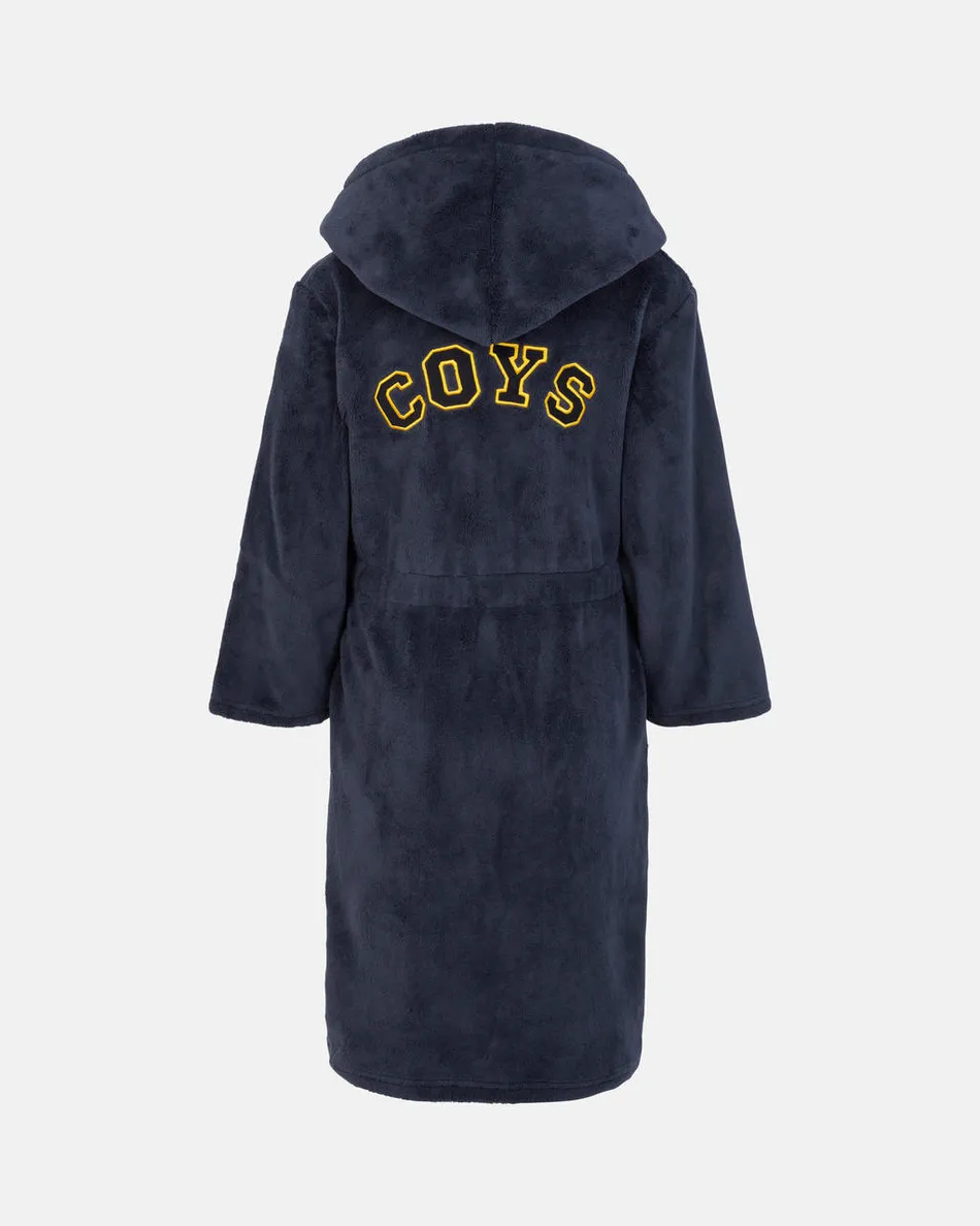 Spurs Kids Cockerel Navy Embroidered Robe