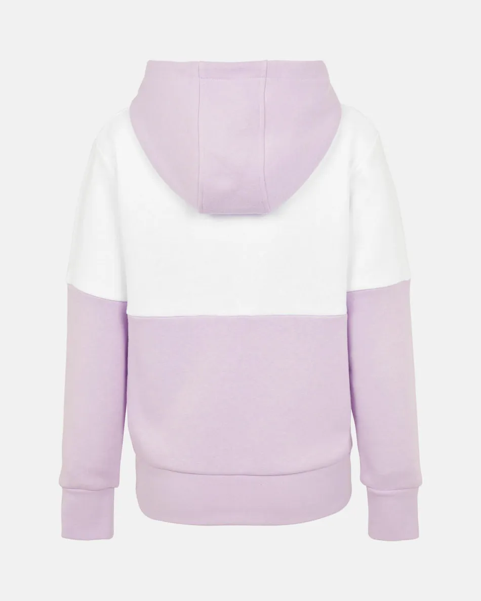 Spurs Kids Colour Block Purple Hoodie