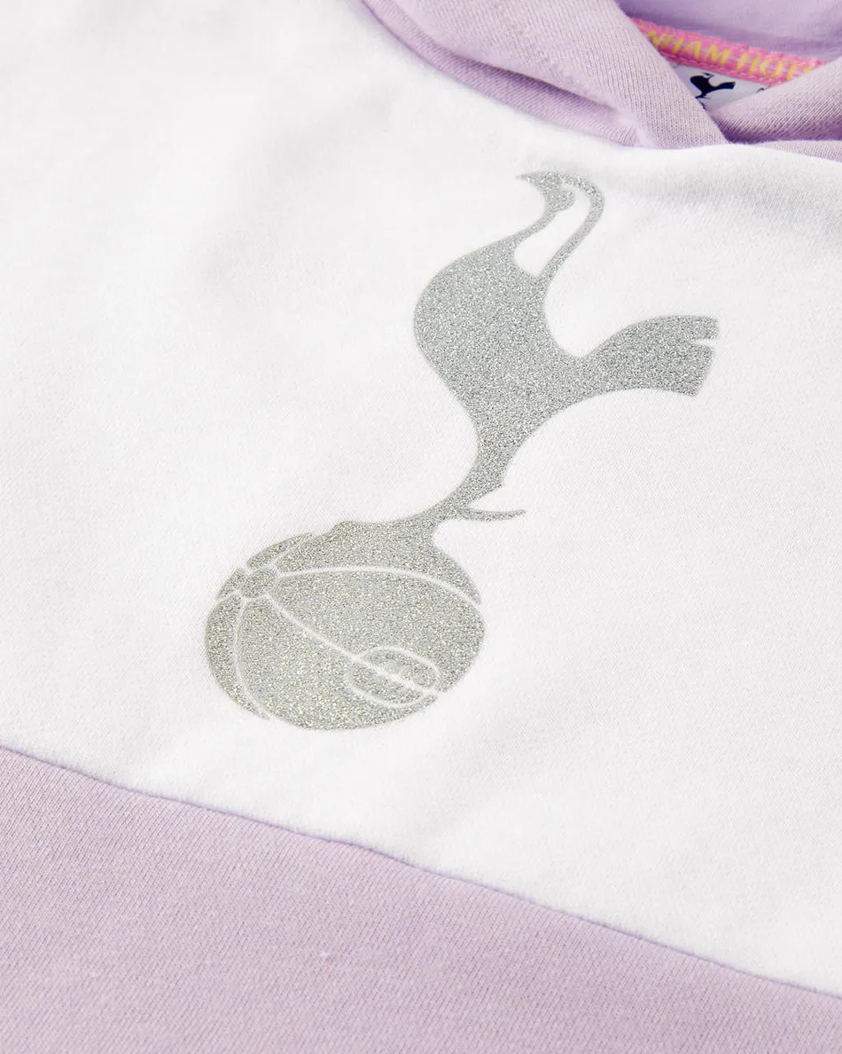 Spurs Kids Colour Block Purple Hoodie