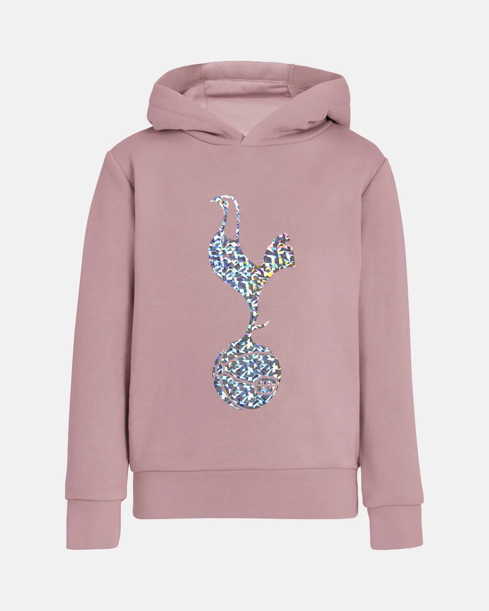 Spurs Kids Glitter Pink Hoodie