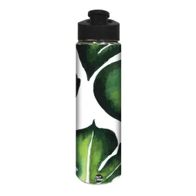 Stainless Steel Sipper Cycling Bottles for Kids -  Monstera Leaves