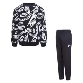 Kid's Athletic Club Outfit Set in Black