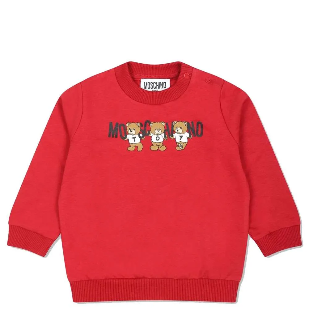 sweatshirt for baby kids with three Teddy Bears