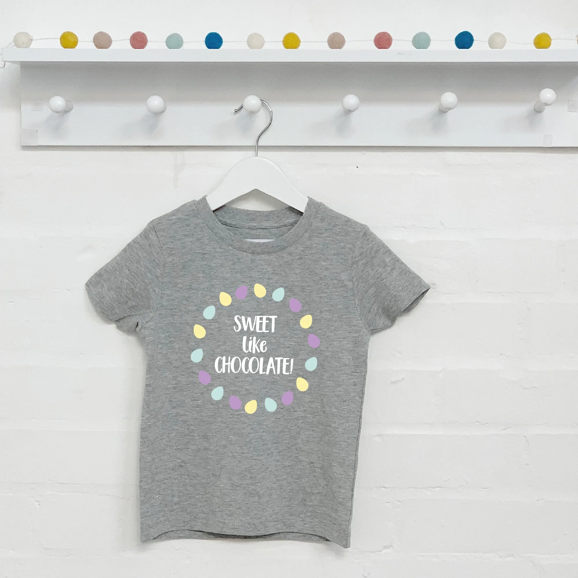 Sweet Like Chocolate Kids Easter T Shirt