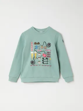 Sweet Treats Print Kids Sweatshirt