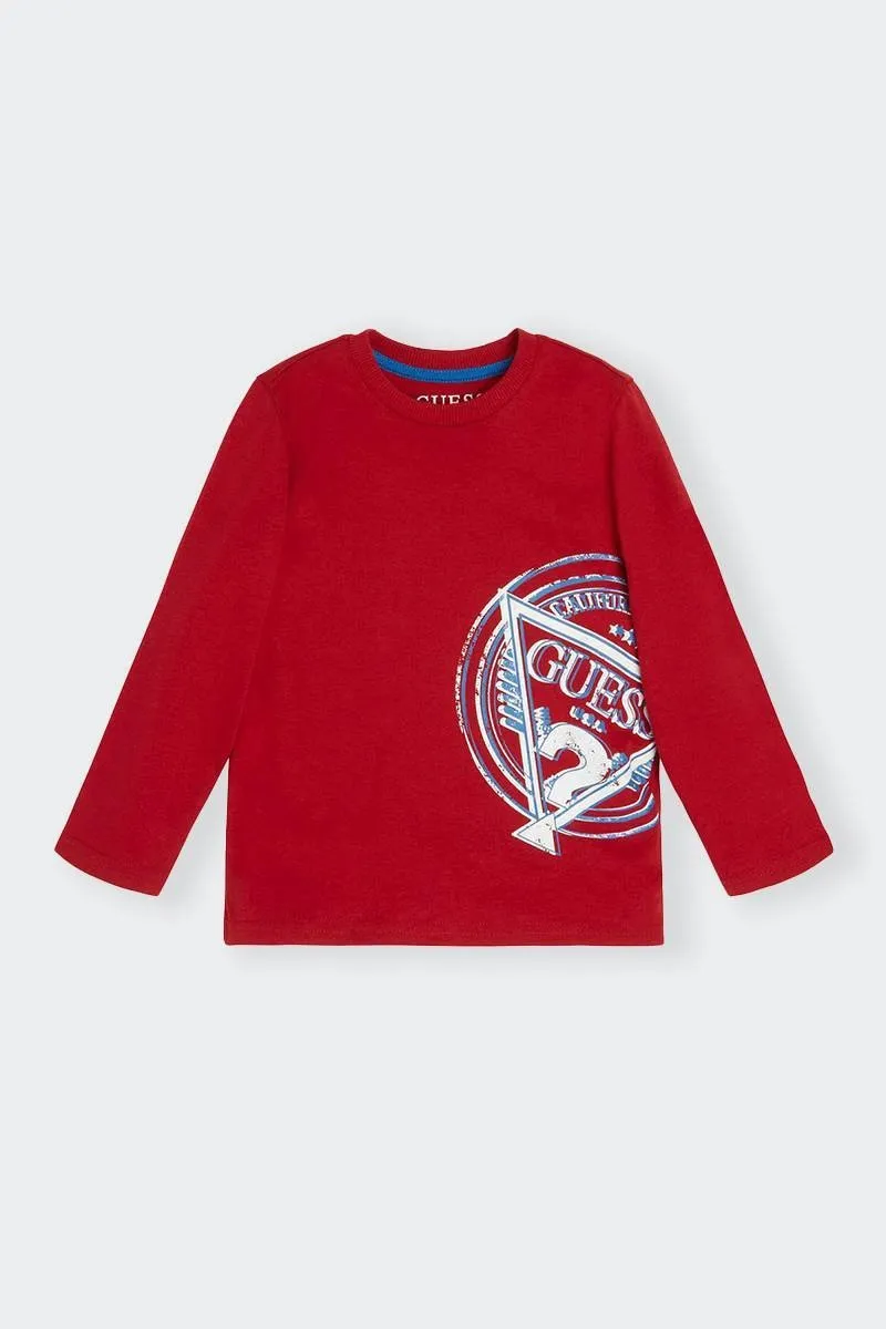 T-Shirt Manica Lunga Rossa California Kids