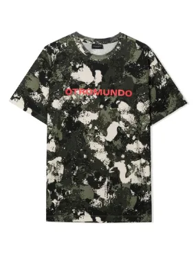 Marcelo Burlon Kids Camou Verde AI T-shirt