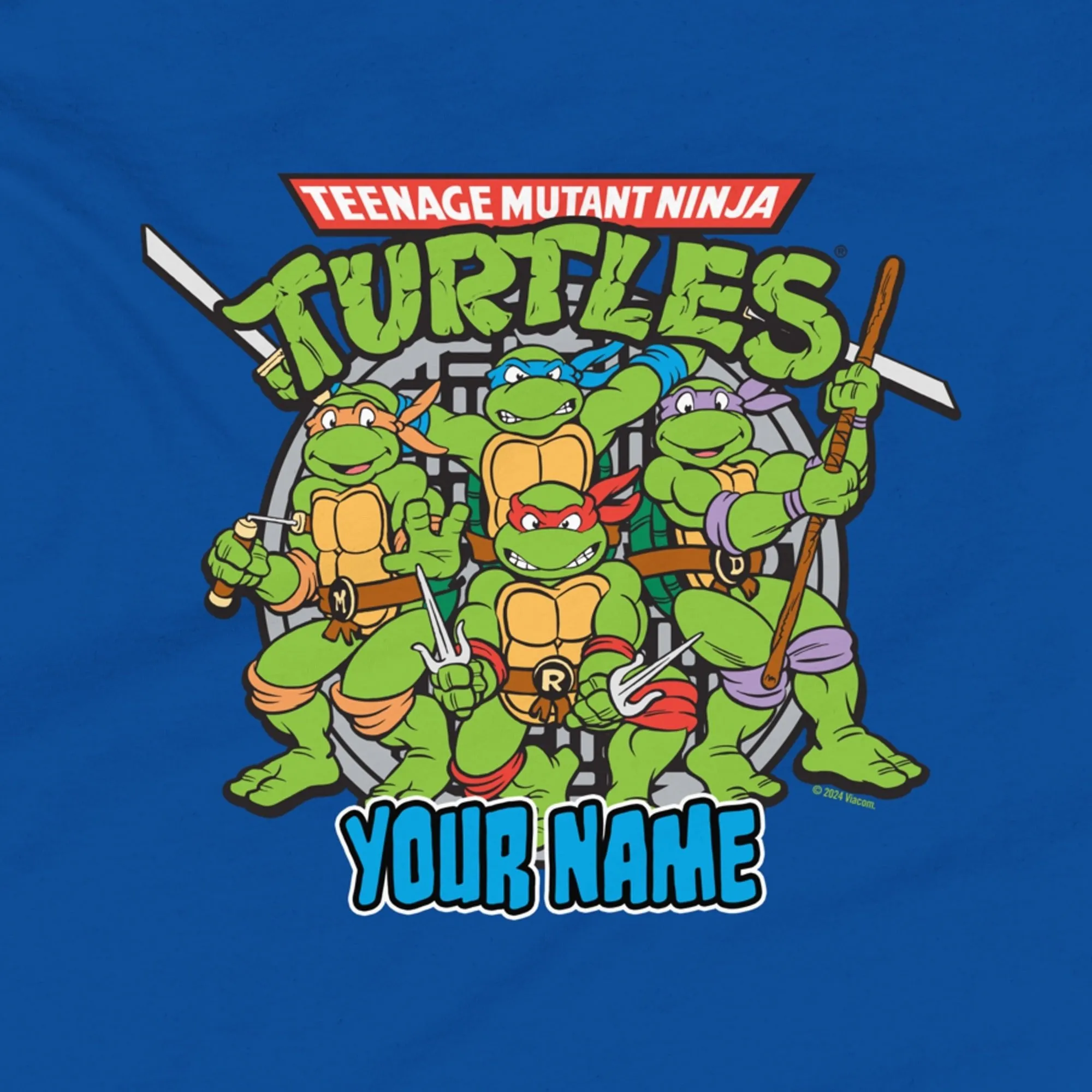 Teenage Mutant Ninja Turtles Badge Personalized Kids T-Shirt