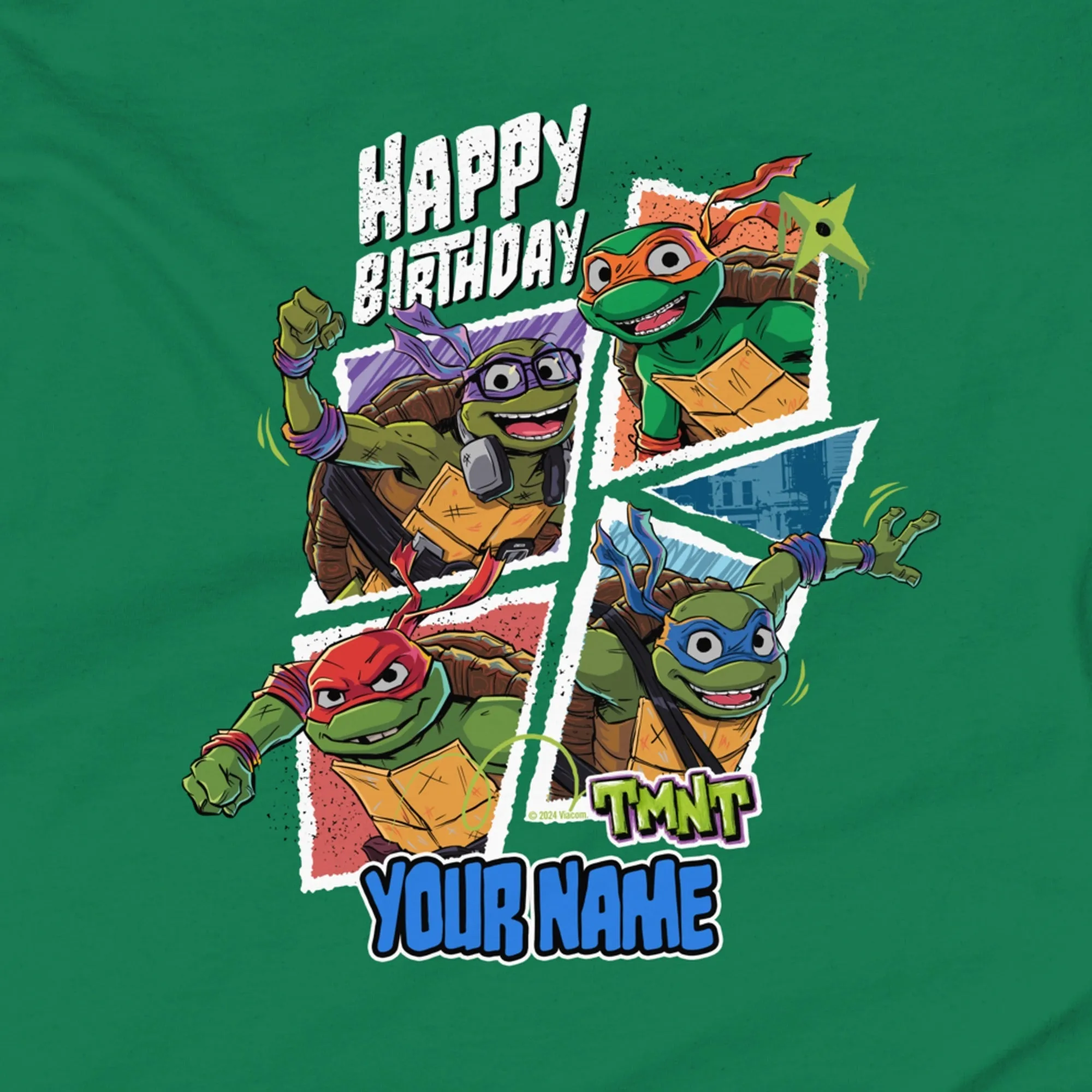 Teenage Mutant Ninja Turtles: Mutant Mayhem Personalized Birthday Kids T-Shirt