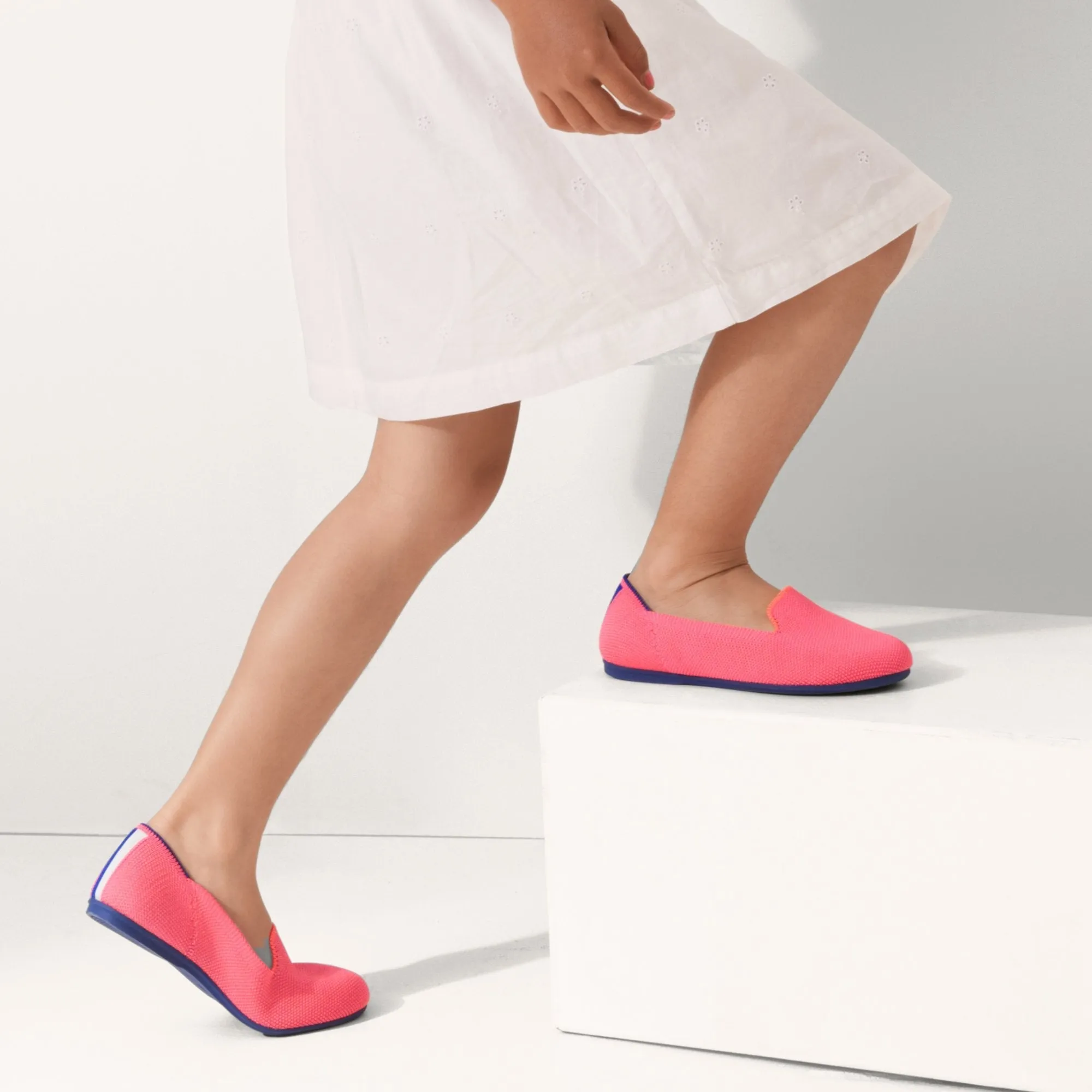 The Kids Loafer in Flamingo