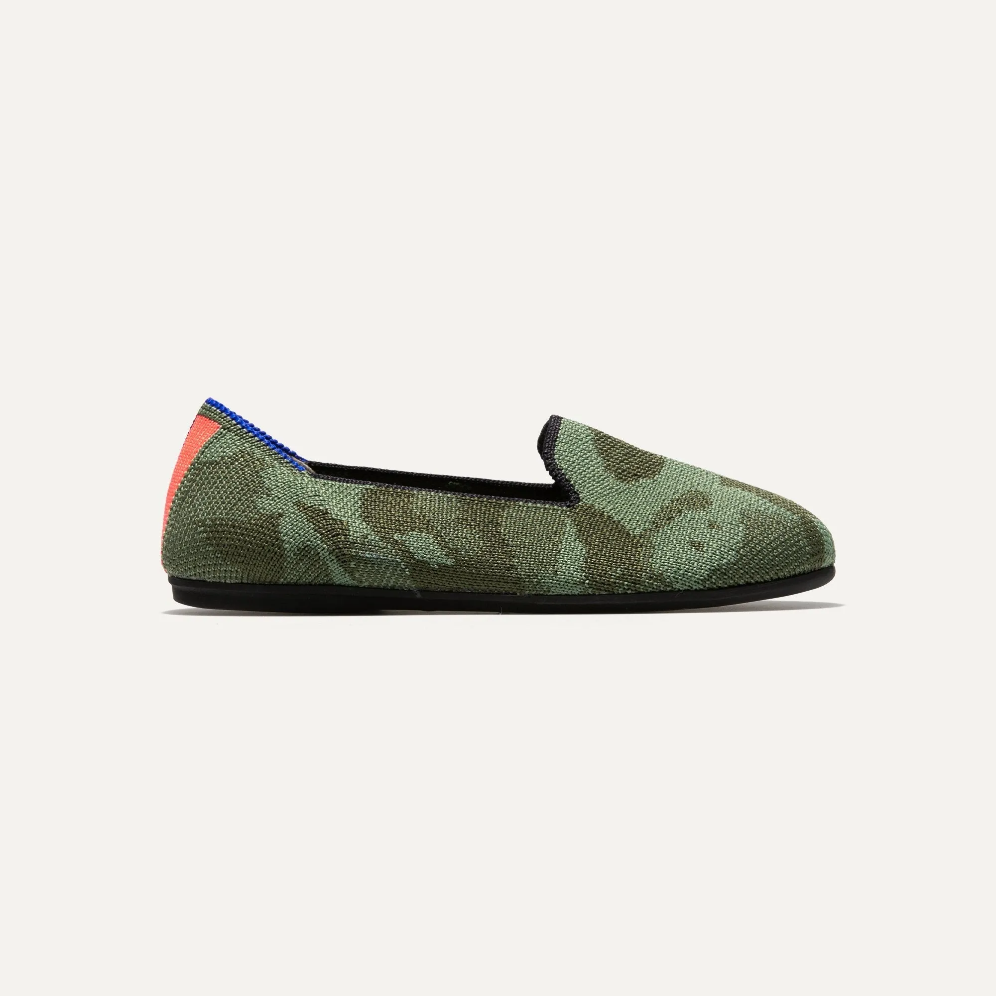 The Kids Loafer in Olive Camo