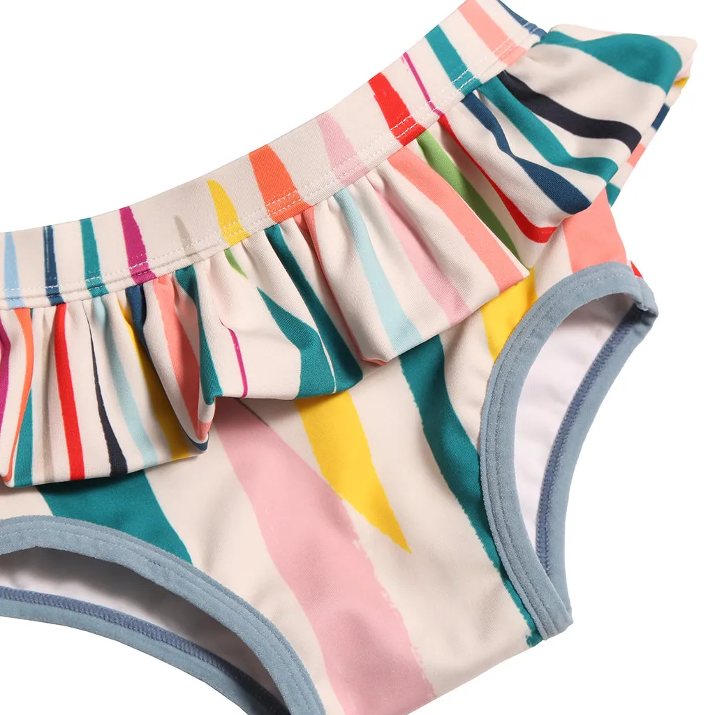 Tia Cibani Kids Baby Clementine Swim Bottoms - Rainbow Stripes