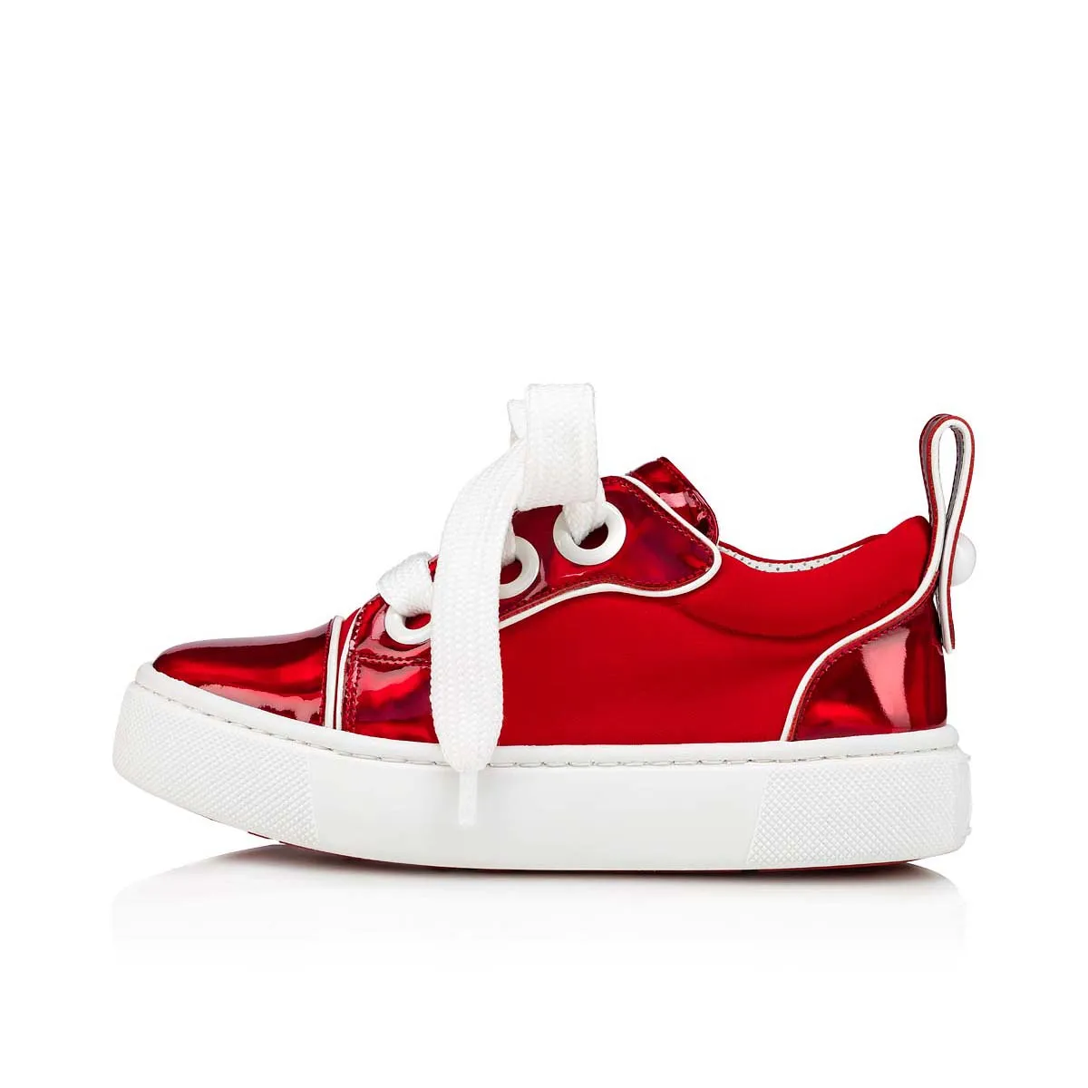 Toy Toy Low-top sneakers - Patent calf Psychic and neoprene - Loubi - Kids