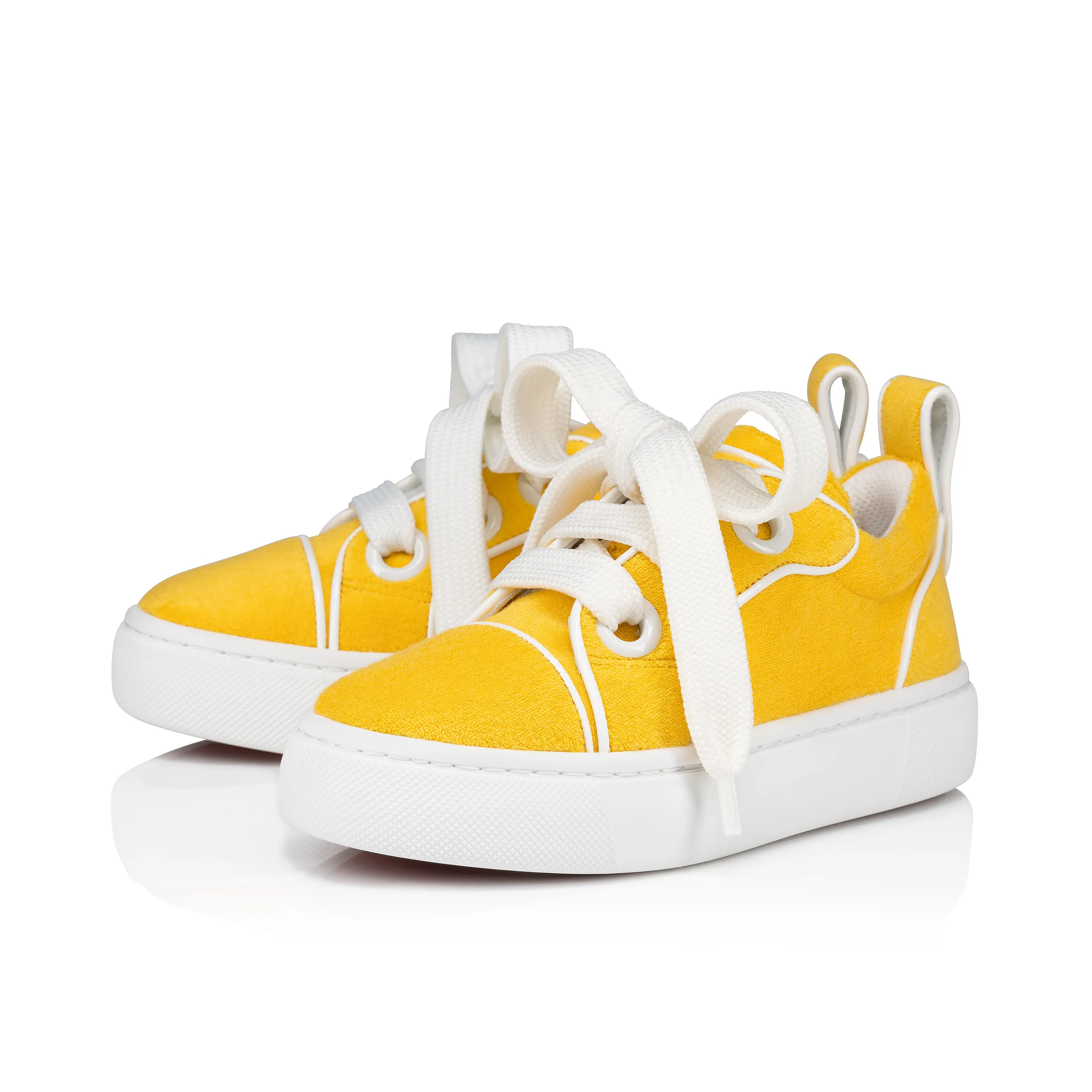 Toy Toy Sneakers - Sponge cotton and patent calf leather - Pollen - Kids