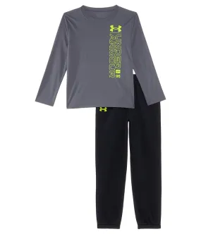 Under Armour Kids Side Hit Long Sleeve Jogger Set (Little Kids/Big Kids)