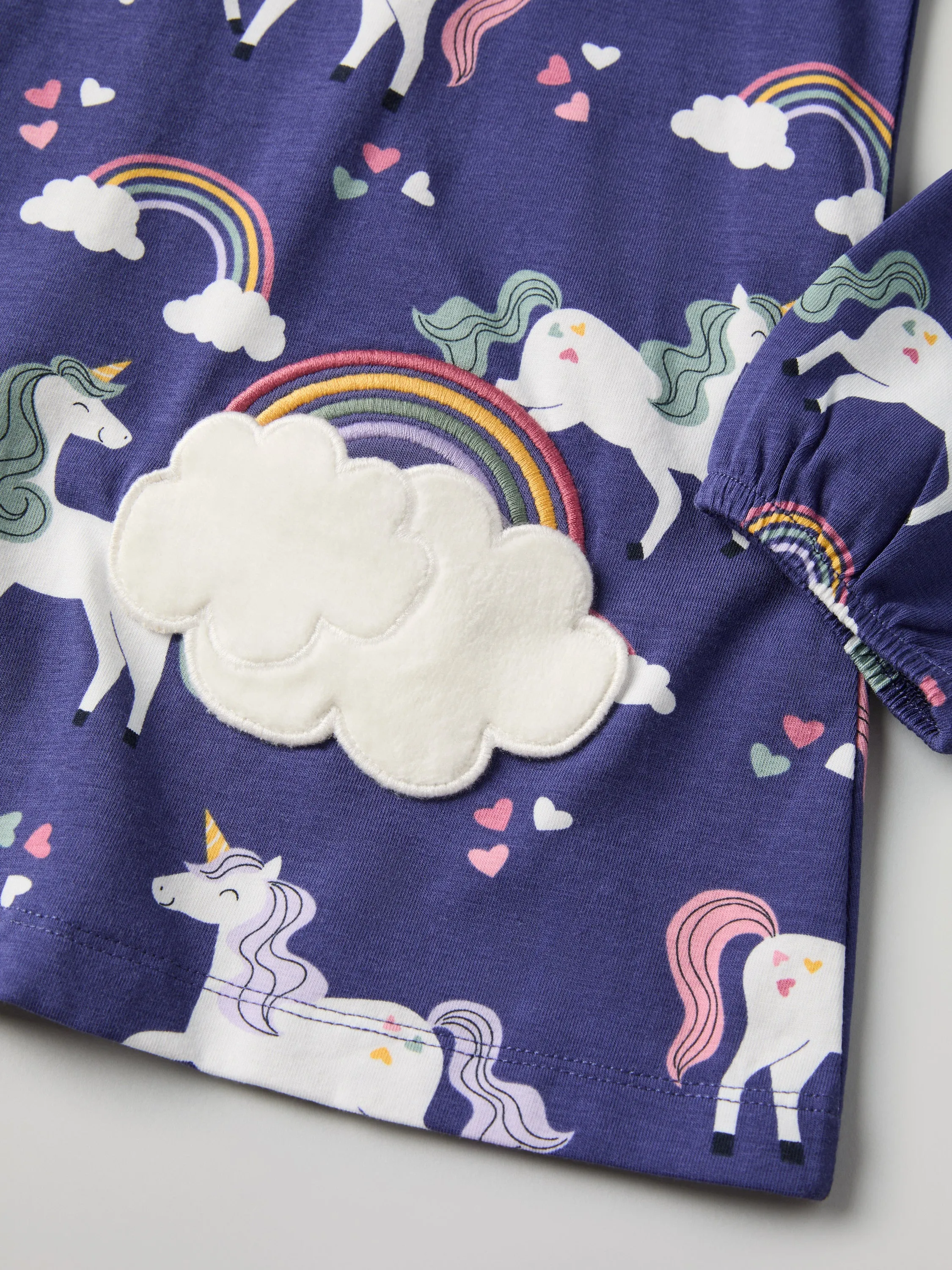 Unicorn Cloud Pocket Kids Top