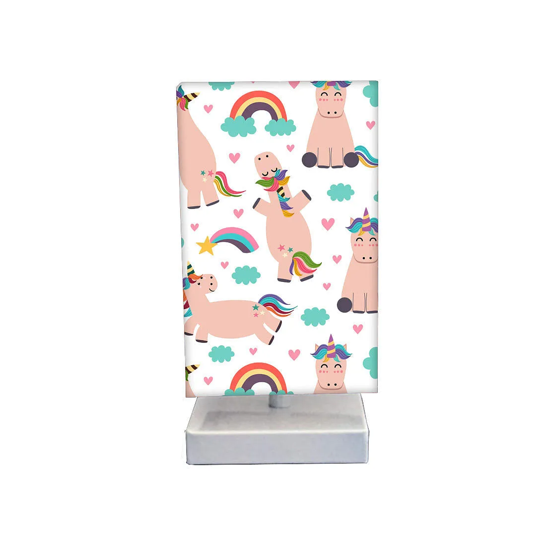 Unicorn Table Lamp for Kids Room Rainbow