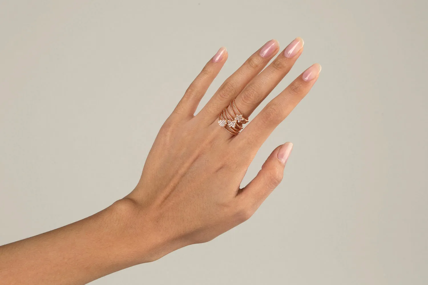 Rose Gold Butterfly CZ Ring by UNICORNJ