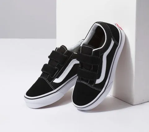 Vans KIDS OLD SKOOL VELCRO Black/True White