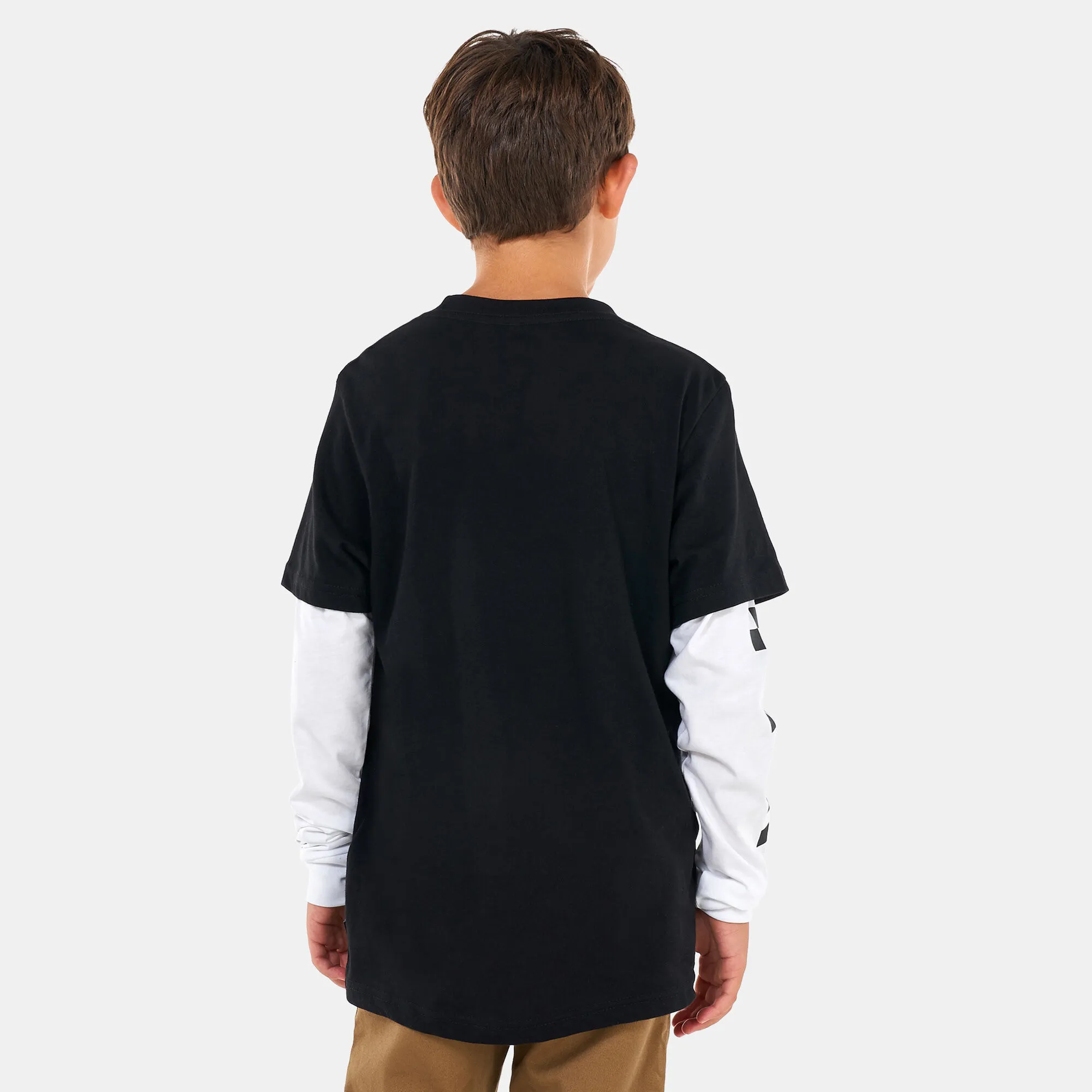 Vans Kids' Long Check Twofer T-Shirt (Older Kids)