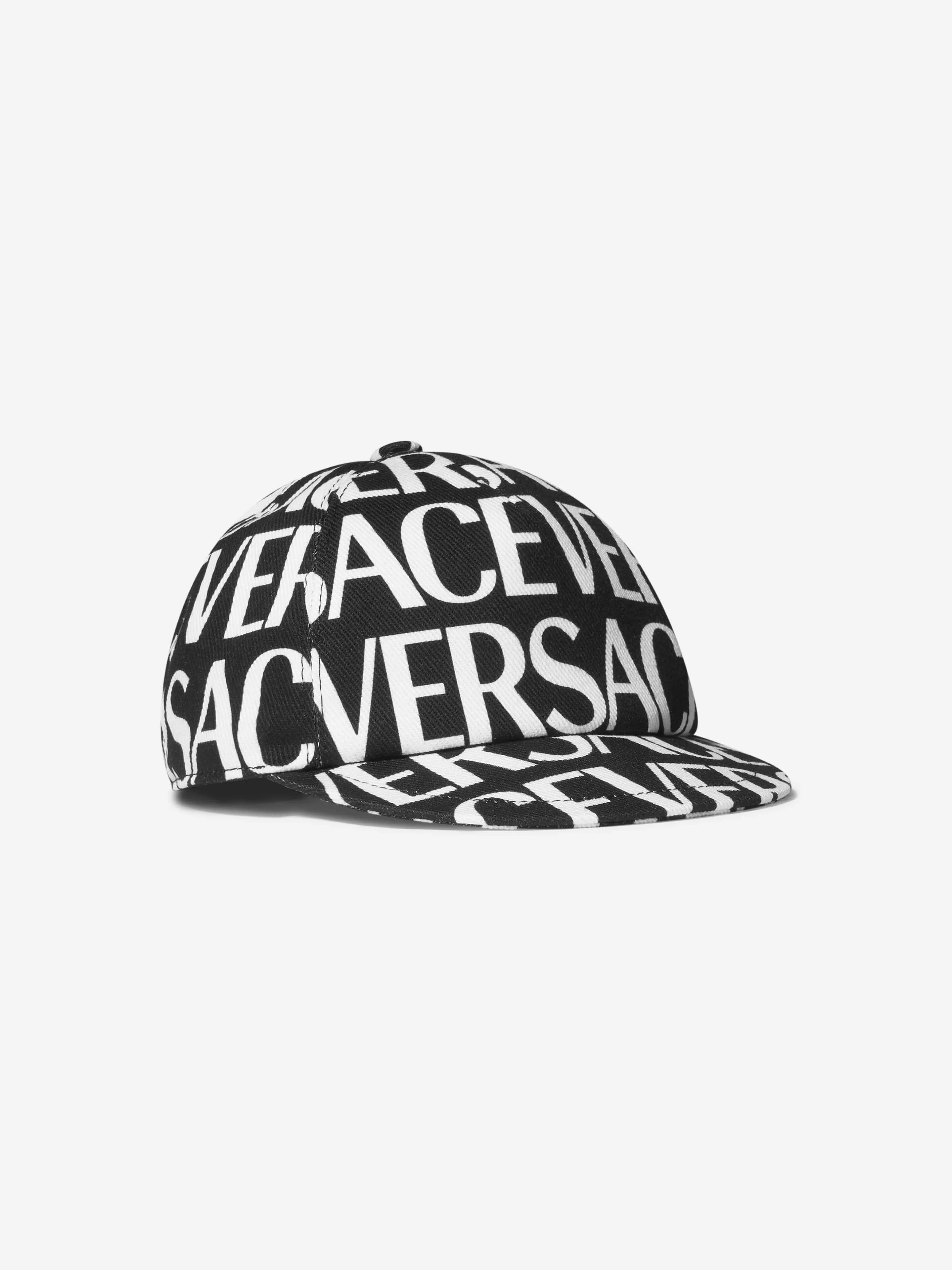 Versace Kids Logo Print Cap