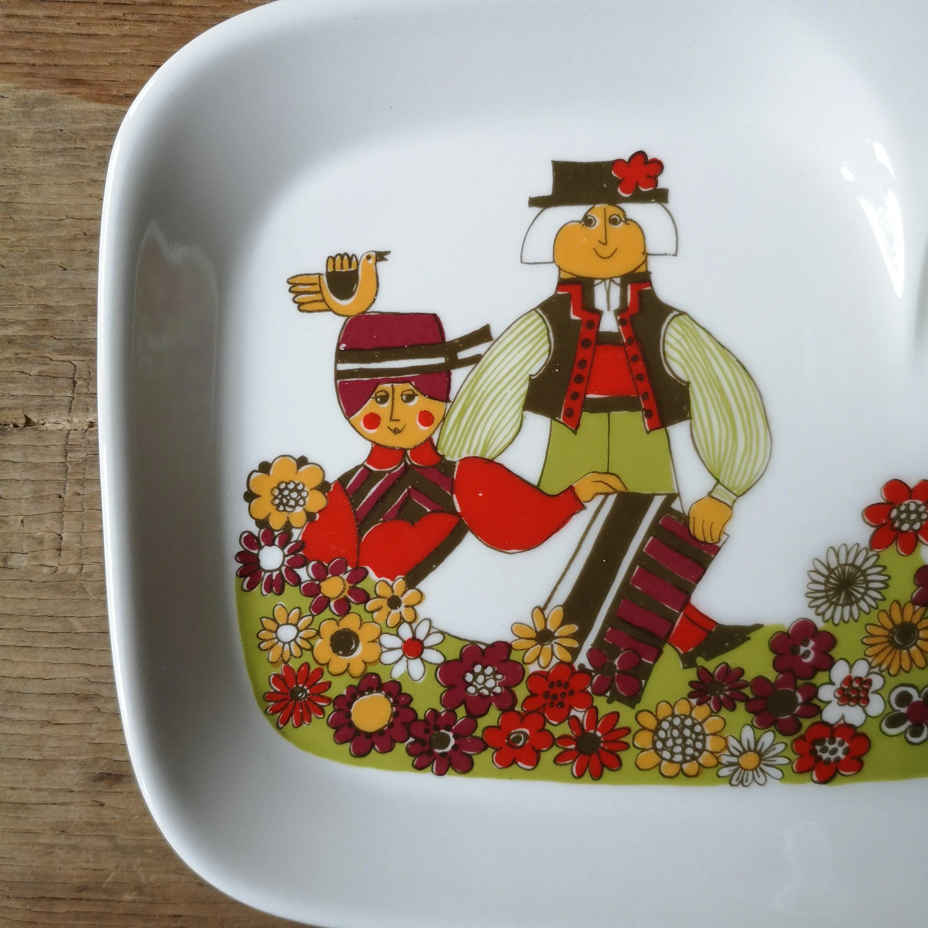 Vintage Kids Plate and Mug Set by Figgjo