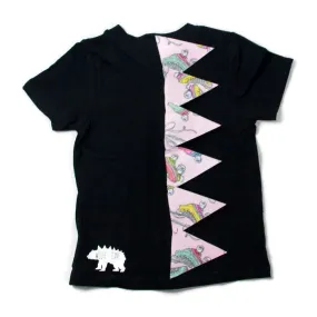 Dinosaur Spike Tee Rex Shirt with Vintage Roller Skates Design for Kids and Adults