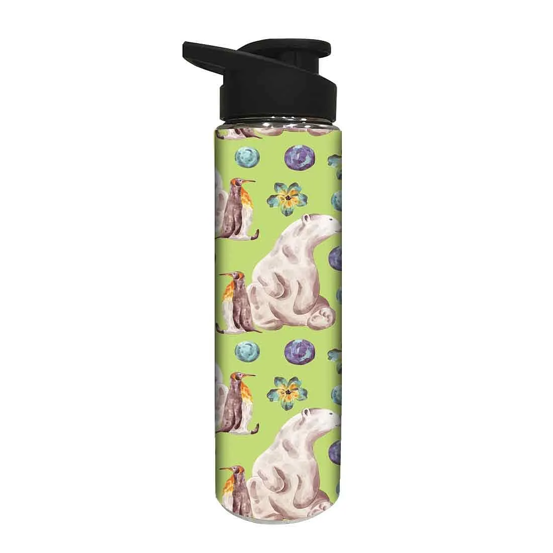 Water Bottle for Kids -  Bear and Penguin