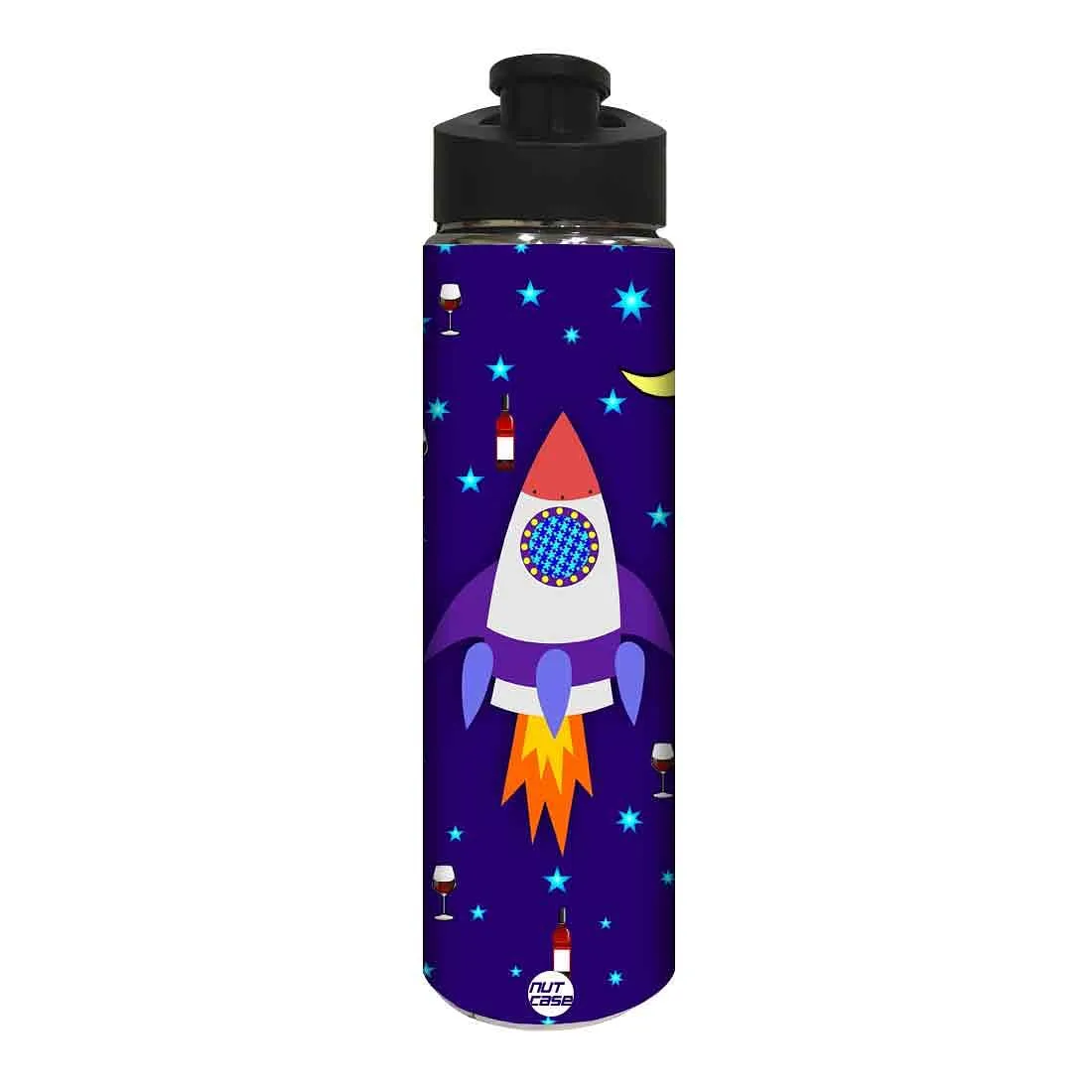 Water Bottle for Kids -  Spacecraft and Stars