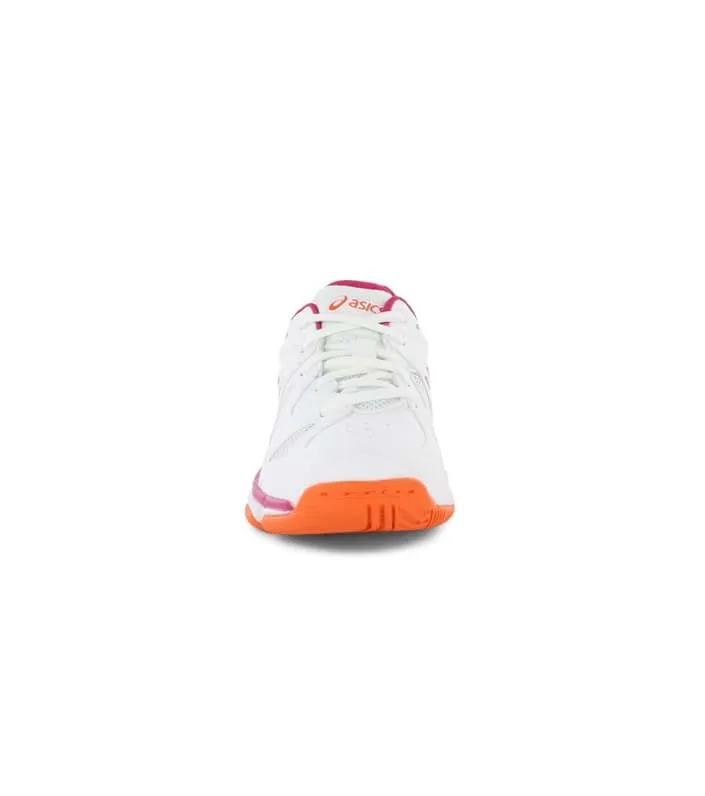 asics gel-netburner super 7 gs kids white orange