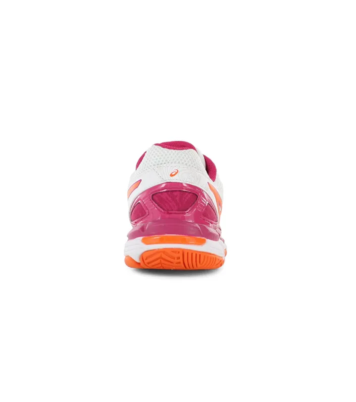 asics gel-netburner super 7 gs kids white orange