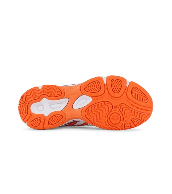 asics gel-netburner super 7 gs kids white orange