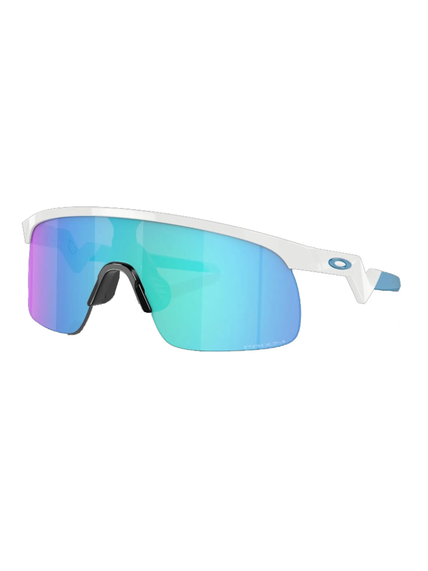 Kids Resistor Polished White Prizm Sapphire Sunglasses