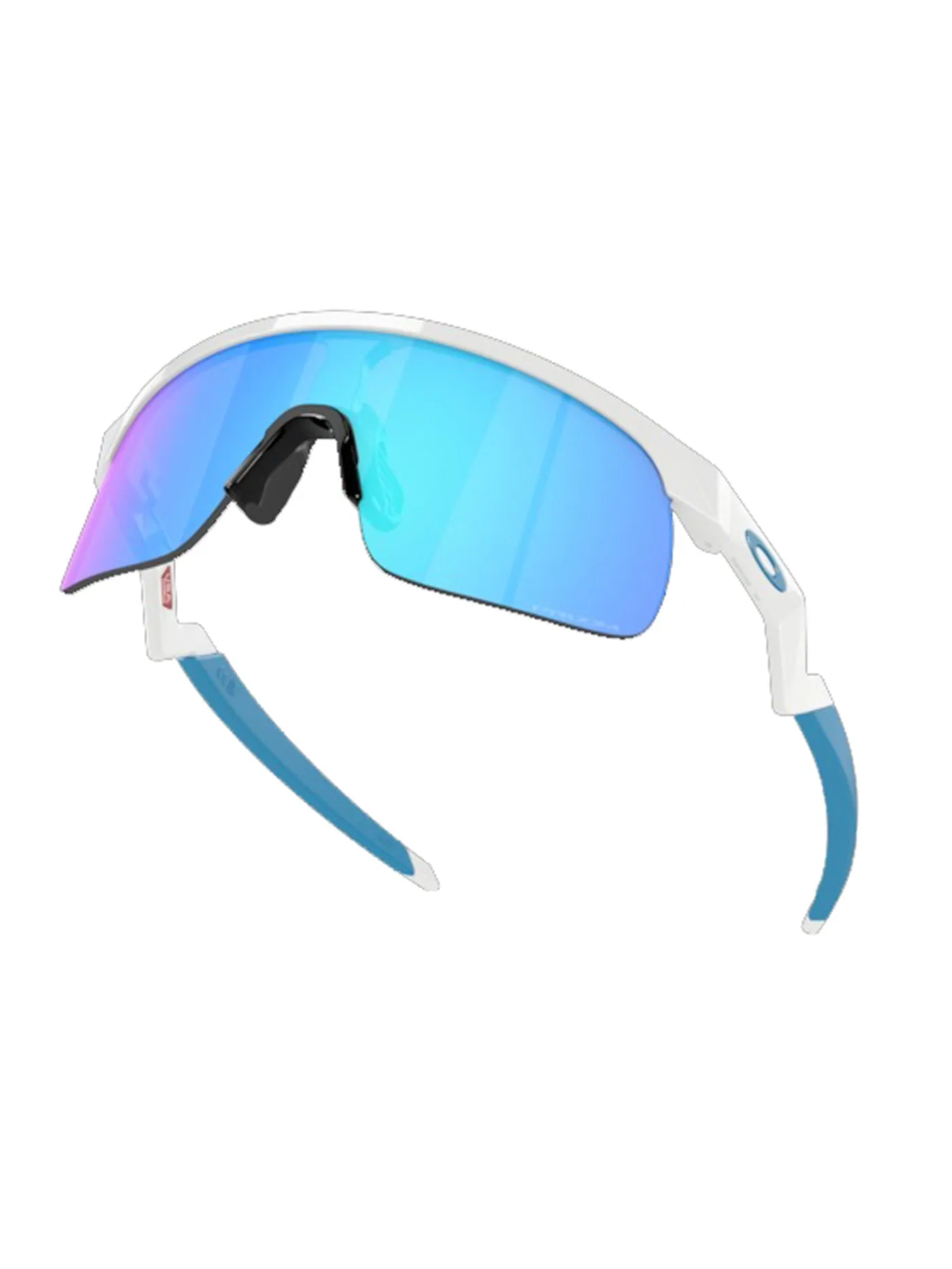 Kids Resistor Polished White Prizm Sapphire Sunglasses