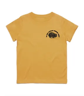 Wombat Kids Tee - Mustard