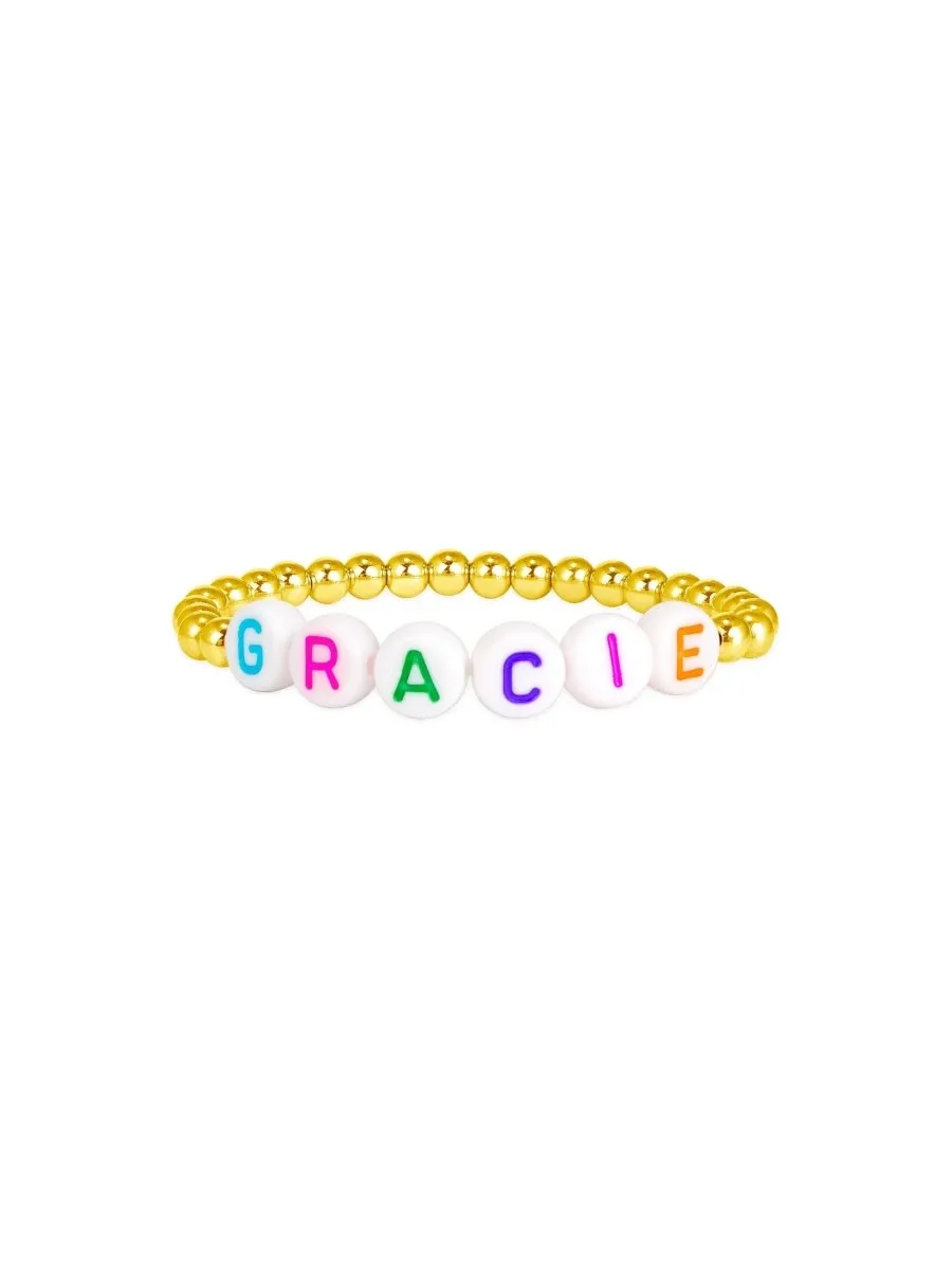 Custom Name Stretch Bracelet