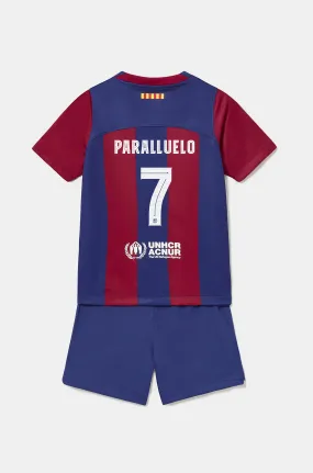 FC Barcelona 23/24 Younger Kids Home Kit - PARALLUELO