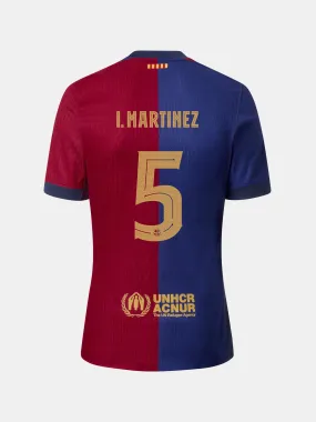 I. MARTINEZ FC Barcelona Home Kit 24/25 for Younger Kids