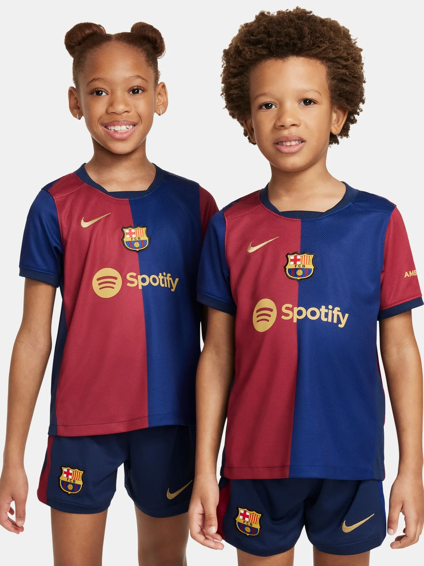 FC Barcelona 24/25 Younger Kids Home Kit Featuring PEDRI