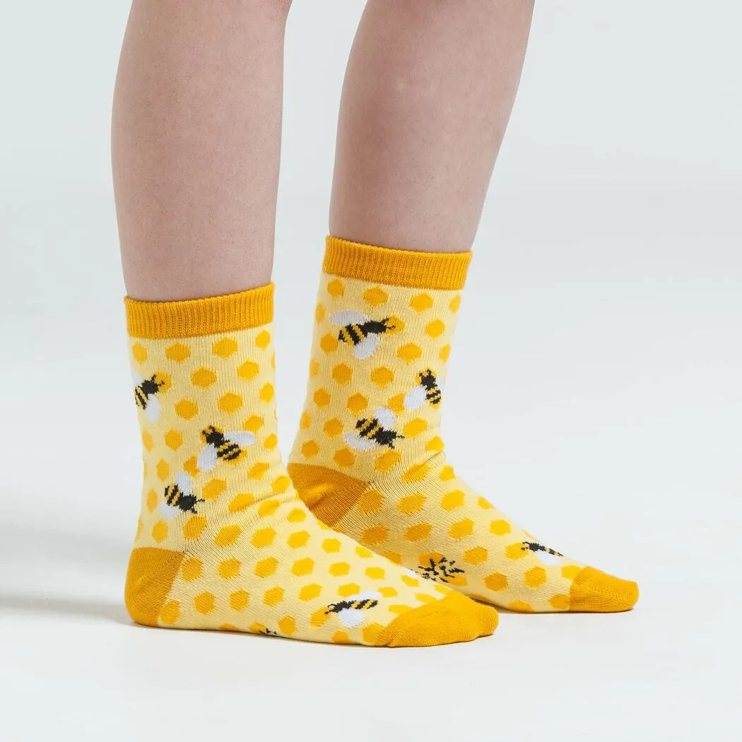 Three Pairs of Youth Bee's Knees Crew Socks